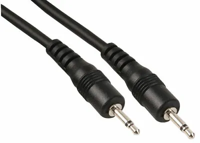 2.5mm Mono 1m Mini Jack To Jack Male Plug Shielded Audio Cable Lead 1 Metre • £2.95