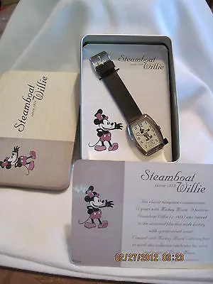 WALT Disney's Steamboat Willie Watch & Tin...2004...NOS • $89.99