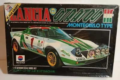 Nitto 1/20 Lancia Stratos HF Monte Carlo Type Motorized Model Kit Open Complete • $81.75