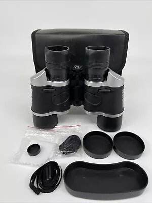 Bosch-Optikon Binoculars W/Attached Compass Lens Caps Case Straps Rubber Grip • $24.80