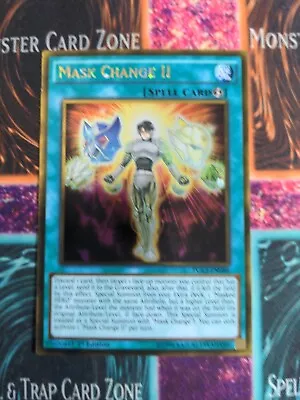 Yu-Gi-Oh! Mask Change II PGL3-EN086 1st Edition Gold Rare NM Slight Misprint  • $3.75