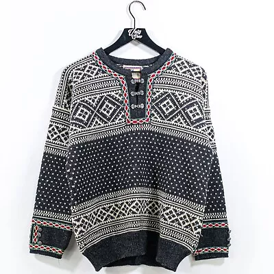 DALE Of Norway Sweater Small VTG Wool Nordic Clasp • $84.97