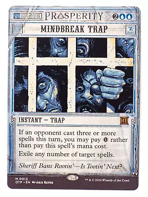 MTG Mindbreak Trap - Outlaws Of Thunder Junction: Breaking News NM • $40.04
