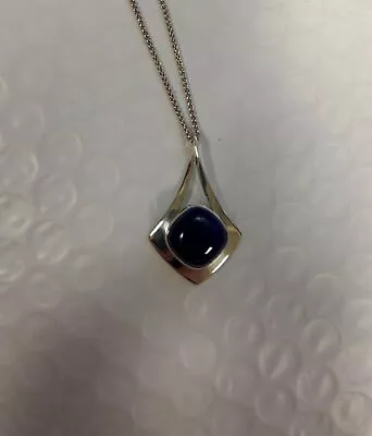 BRAND NEW Ed Levin Designer Free Flight SS Blue Lapis Pendant Necklace PE77112L • $250