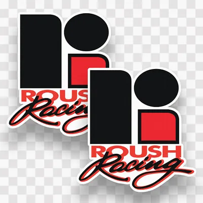 (2) Roush Racing Sticker Decal Vinyl Mustang Ford Logo Nascar Laptop PREMIUM • $9.27