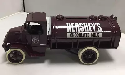 Ertle Hershey's Chocolate Milk Die Cast Metal 1926 Mack Tanker Bank Bulldog USA • $23.99