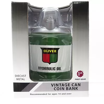 First Gear Vintage Can Coin Bank Oliver Hydraulic Oil 90-0388 NIB • $49.99