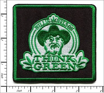 12 Pcs Embroidered Sew Or Iron On Patches Think Green Music 83x83mm AP056tG1 • $16.98