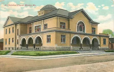 Postcard 1913 Missouri Mexico Christian Church Religious Morrell MO24-3497 • $7.99