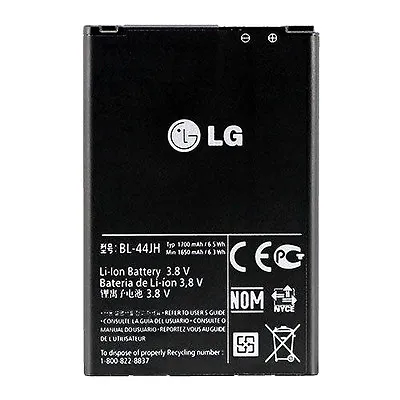 LG BL-44JH GENUINE OEM 3.8v Li-ion Cell Phone Battery EAC61839006LLL 1ICP5/44/62 • $14.99
