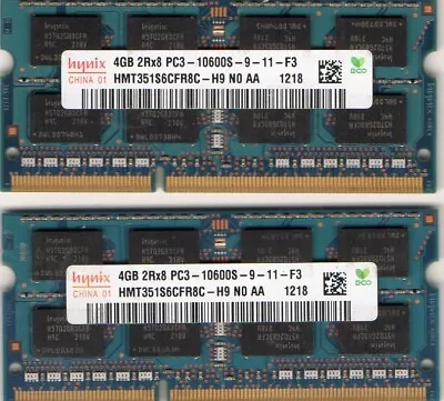 8GB (2x 4GB) MSI Notebook A6200 A6203 A6300 Series DDR3 Laptop Memory  • $18.95