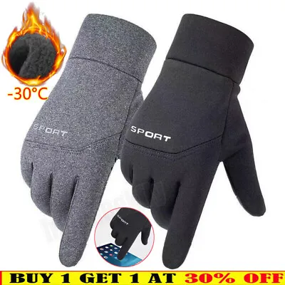 Thermal Windproof Waterproof Winter Gloves Touch Screen Warm MittensMens Womens • $10.29