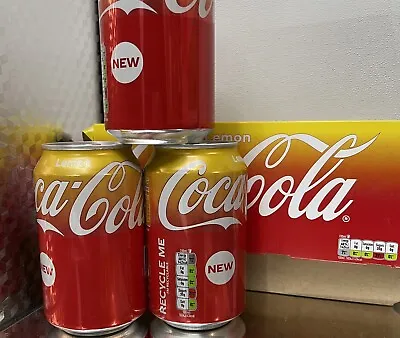 Coca-Cola Lemon New Lemon Coke Coca Cola Cans X2 Full Sugar • £8.99