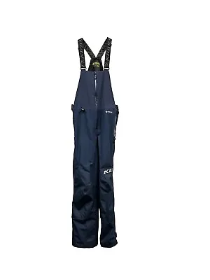 KLIM Tomahawk Snowmobile Bib - Men's Large - Navy Blue • $203.49