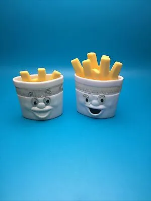 Vintage 1988 McDonald's French Fries Fry Happy Meal Toy With Container  Lot Of 2 • $9.99