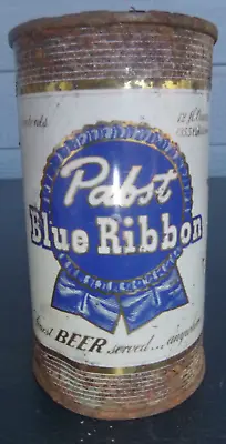 Vintage Pabst Blue Ribbon Flat Top Beer Can Keglined Milwaukee Wisconsin Finest • $10.99