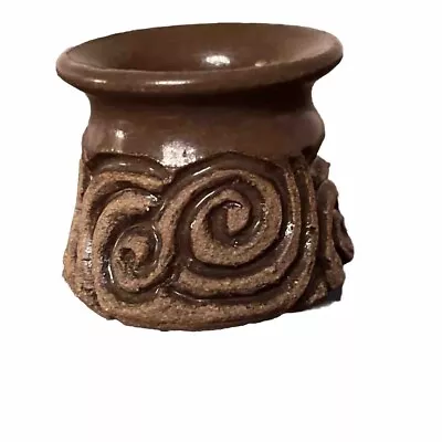 Vintage Pottery Toothpick Holder Signed • $18