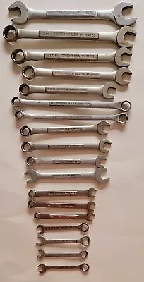 Vintage Craftsman Wrench 18 Piece Set 12 PT Combination 7/8-6/16 Mixed Set • $79