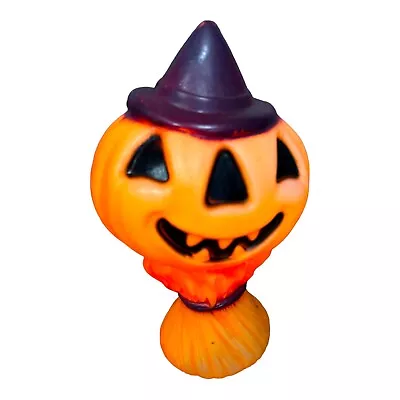 Vtg. Rare Purple Hat 14” Tabletop Pumpkin Halloween Blow Mold Test Works • $76.46