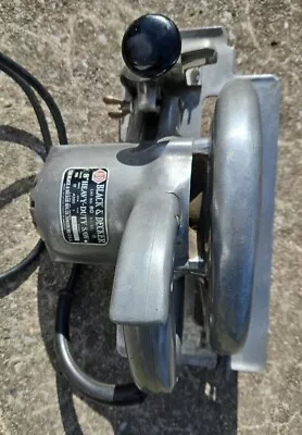 Vintage Heavy Duty Black & Decker 8   Circular Saw Lectro-Saw CAT No 80 • $40