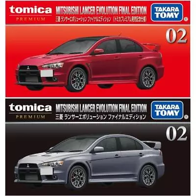 Tomica Premium No.02 Mitsubishi Lancer Evolution Final Edition Model Car 2pc SET • $40.25