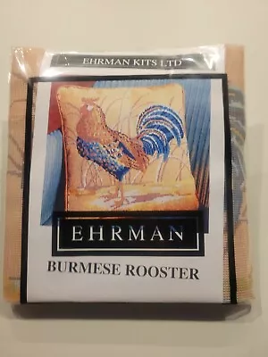 Ehrman~~BURMESE ROOSTER~~Needlepoint Kit~~15.5  Sq  10 Ct   Fassett. NEW • $139.95