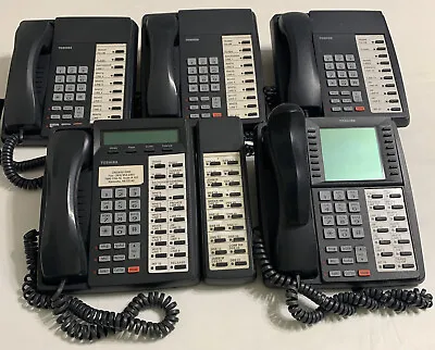 Toshiba DKT3010-SD Charcoal Display Business Office Telephone LOT OF 5 Tested • $39.99