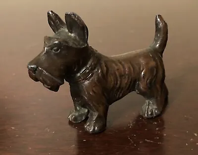 Vintage Cast Metal Standing Scottie Dog Figurine - Made In Japan • $17.25