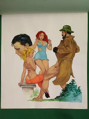 Breasts Sexy Babes Exhibitionist Consejera Sexual #57 Mexican Comic Cover Art • $199.99