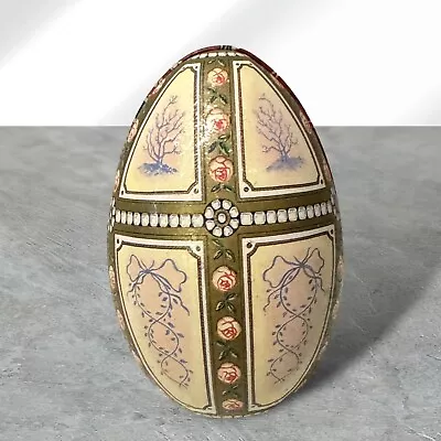 Easter Egg Faberge By VinCenzo Tin Ornament Trinket/ Gift/ Jewelry Box • $20