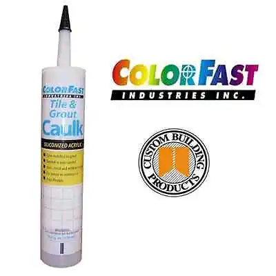 Colored Caulk To Match Custom Building Products Grout Color - Sanded Or Unsanded • $16.50