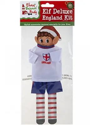 £3.75 • Buy Elves Behaving Badly Elf England Football Kit Elf Accessories Outfit