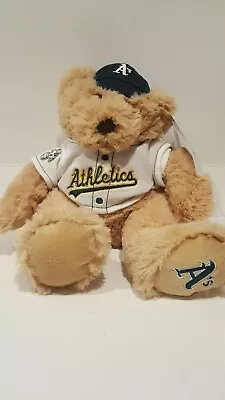 Mlb Oakland Athletics Genuine Merchandise Green/gray Fluffy Teddy Bear  Stuffed • $59.99