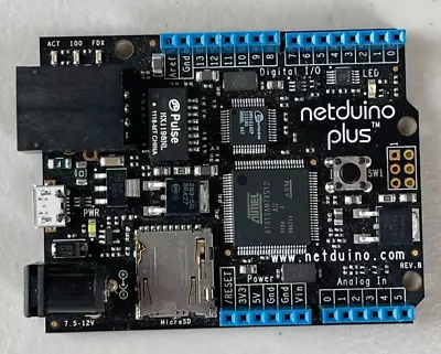 Netduino Plus .NET Programmable Microcontroller With Ethernet Rev B • $37.98