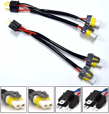 Conversion Wire 9003 H4 TO 9005 9006 Two Harness Head Light Adapter Plug Play • $13.78