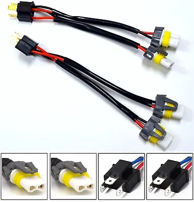 Conversion Wire 9003 H4 TO H11 9005 Two Harness Head Light Adapter Plug Play Fit • $13.78