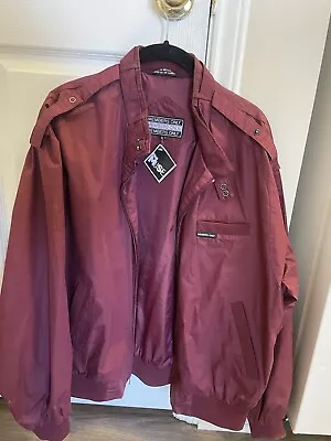 Vintage Member's Only 1980s 80's Men's Maroon Burgundy Bomber Jacket • $8.72