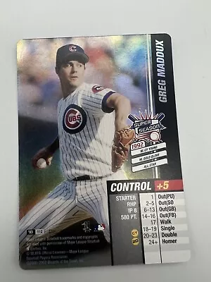 2003 MLB Showdown Greg Maddux FOIL Super Season #112 Cubs • $16.99
