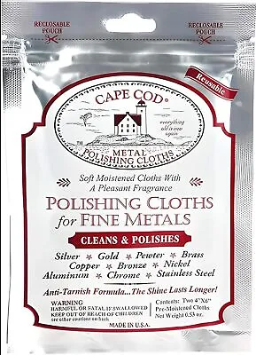 Cape Cod 2 Polishing Cloths To Polish And Remove Scratches From Rolex... • $17.28