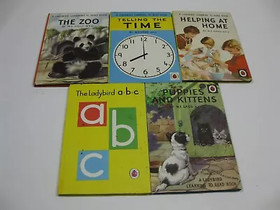 Ladybird Books A.b.c Telling The Time Puppies & Kittens 563 622 All VGC • £14.99