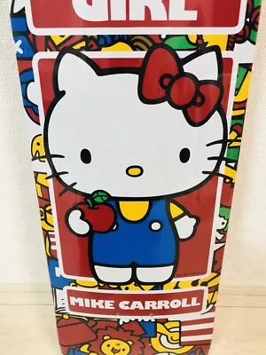 RARE GIRL SKATEBOARDS MIKE CARROLL HELLO KITTY 35th Anniversary Deck From Japan • $166.60