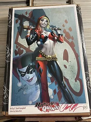 J SCOTT CAMPBELL HARLEY QUINN 11x17 SIGNED ART PRINT Suicide Squad Birds Of Prey • $49.99