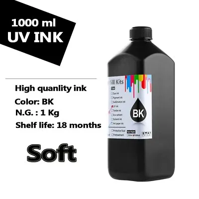 1000ML Soft UV Ink For Epson 4800 4880 7800 R290/1900/2000/2400 1390 L120/200 • $138