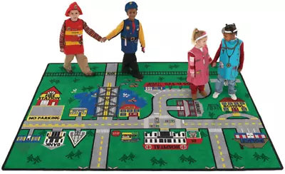 8' X 11'  Places To Go BIG Road Area Rug Educational School Play Kids Fun. • $370