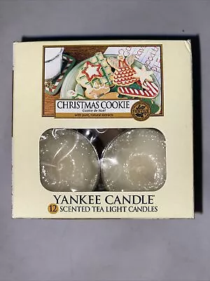 Yankee Candle Christmas Cookie Scented Tea Light Candles 12 Pack New Rare • £13.50