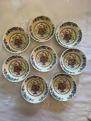 Vintage Mason's Strathmore England Flower Basket Ironstone China Bowls • $38
