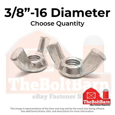 3/8 -16  Stainless Steel Wing Nuts (Choose Qty) • $13.33