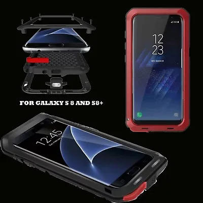 Metal Aluminium Gorilla Shock Waterproof Case Cover For Samsung Galaxy S8 & Plus • £7.98