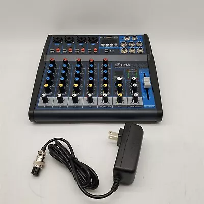 Pyle Professional Audio Mixer Sound Board Console - Desk System Interface Black • $0.95