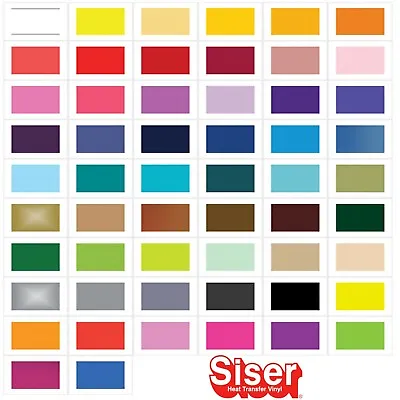 £1.74 • Buy A4 Vinyl Sheets - Siser Easyweed - HTV Iron On Heat Press -  57 Colour Choice